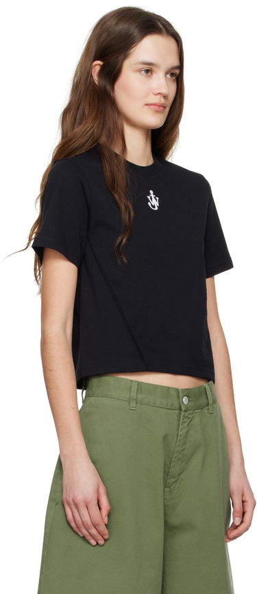 Crop top JW Anderson JW Anderson Anchor Logo Cropped T-Shirt Valkoinen | JT0259-PG1715, 4