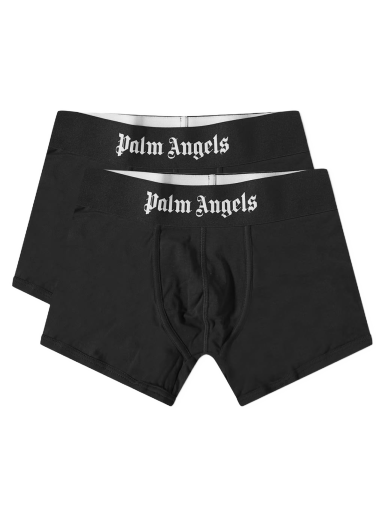 Nyrkkeilijät Palm Angels Logo Boxer - 2 Pack Musta | PMUH001C99FAB0010110