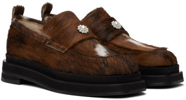 Mekko Simone Rocha Simone Rocha Heart Toe Platform Loafers Ruskea | LOF1PD 0794, 3
