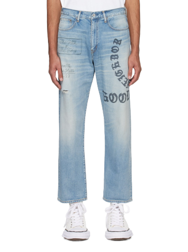 Jeans Neighborhood Faded Jeans Turkoosi | 232YTNH-PTM06
