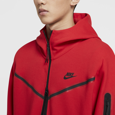 Huppari Nike Sportswear Tech Fleece Hoodie Punainen | cu4489-657, 2