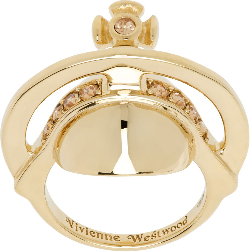 Sormus Vivienne Westwood Vivienne Westwood Solid Orb Ring Keltainen | 6404017P-01R121-