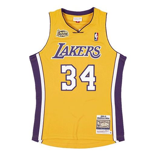 Jersey Mitchell & Ness Los Angeles Lakers Shaquille O'Neal Swingman Jersey Keltainen | AJY4SB19104-LALLGPR00SON