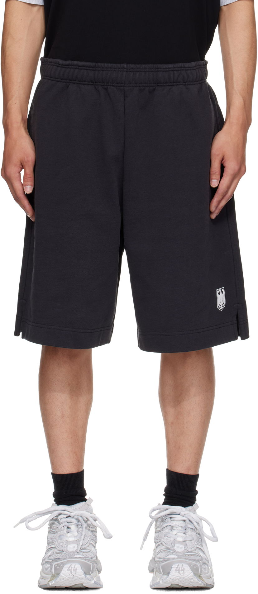 Shortsit VETEMENTS Vetements Molton Shorts Musta | UH76SS300B