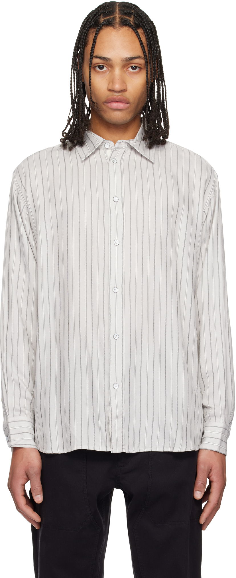 Paita rag & bone rag & bone Matthew Striped Shirt Valkoinen | MBW24HA006PKML