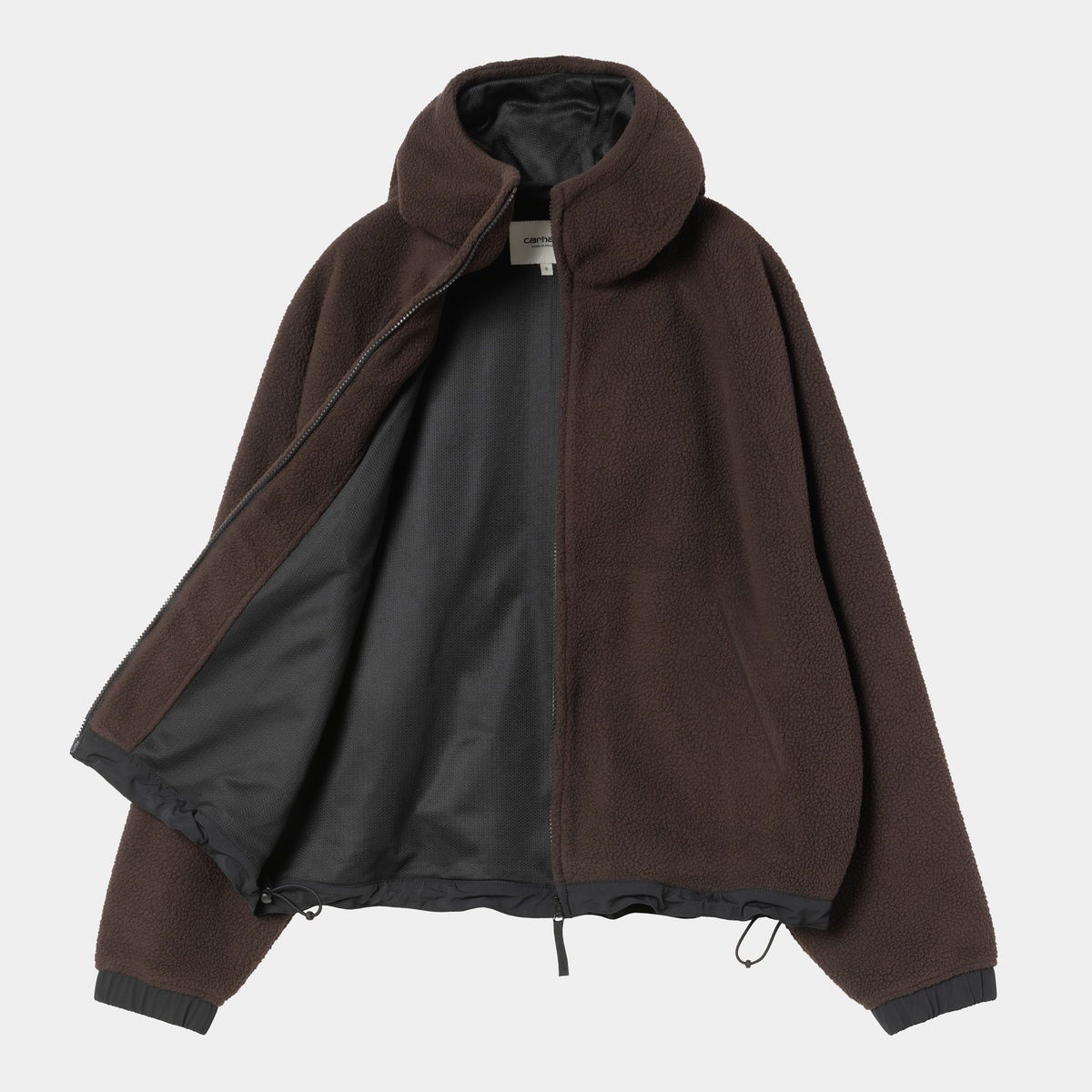 Takki Carhartt WIP Hooded Fleece Jacket Ruskea | I035461_8, 1