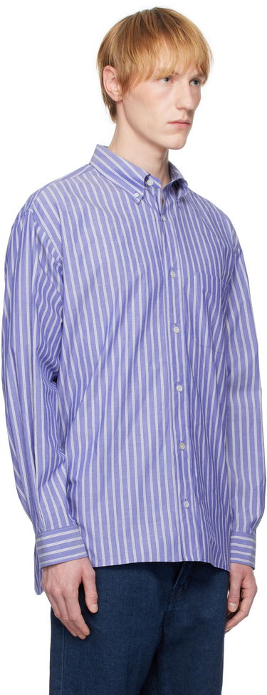 Paita The Row The Row Bresson Striped Button-Down Shirt Sininen | 916-W3584, 1