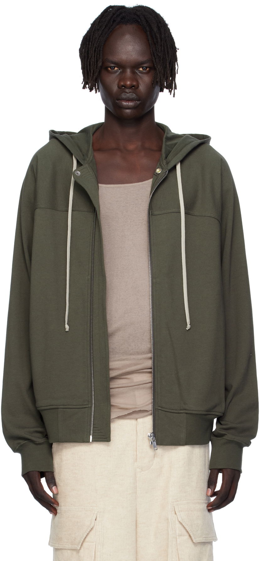 Huppari Rick Owens Rick Owens Concordians Windbreaker Hoodie Vihreä | RU02E1241 BA