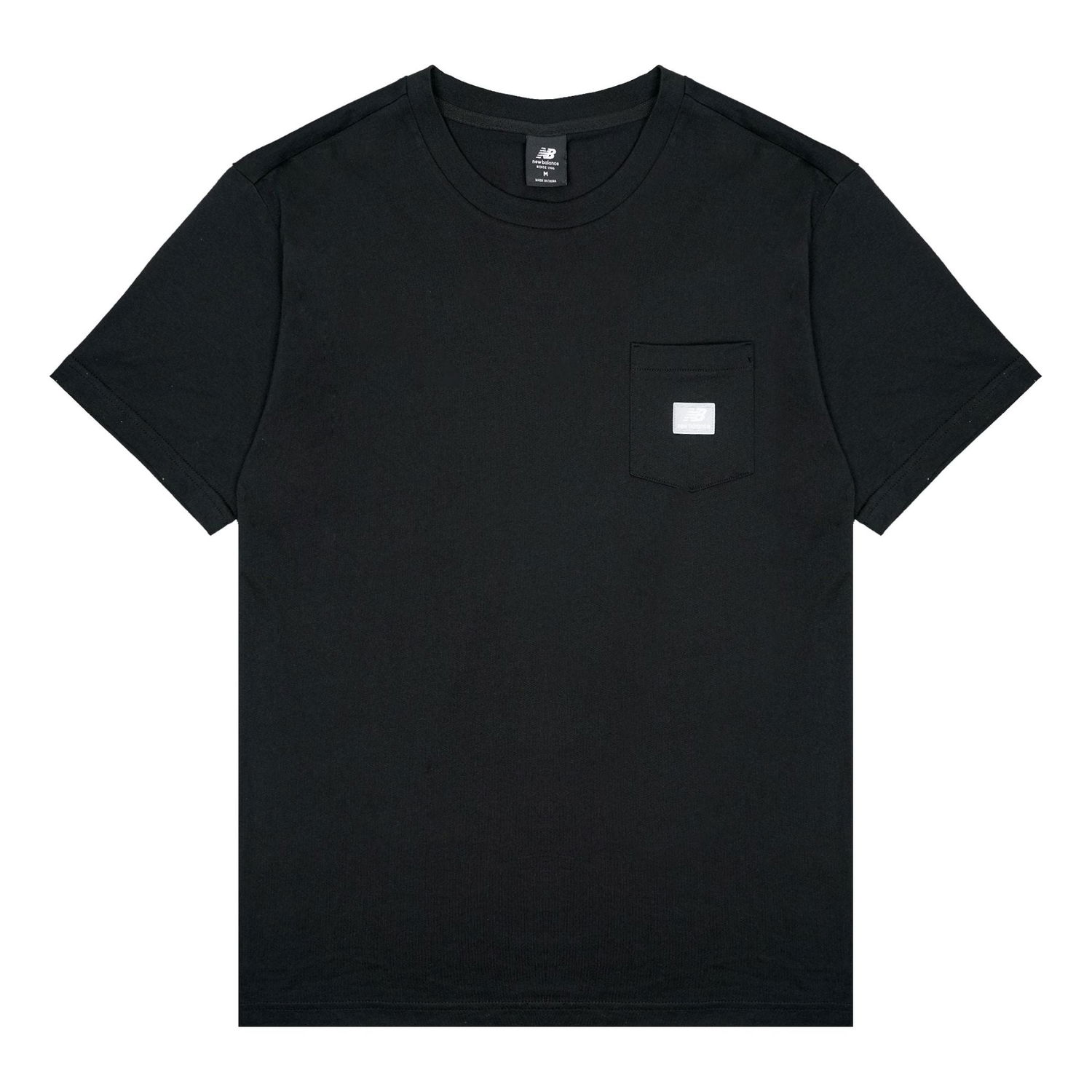 Paita New Balance Pocket Logo Round Neck T-Shirt Musta | AMT01567-BK, 0