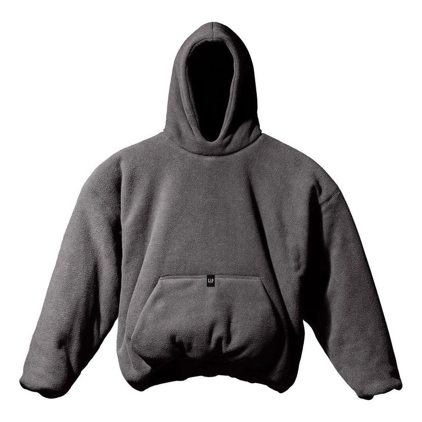 Huppari GAP YEEZY Gap Polar Fleece Padded Hoodie Musta | YEEZY-FW22-915