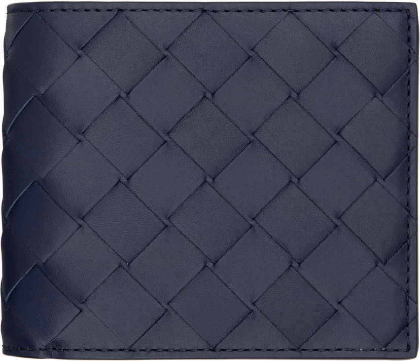 Lompakko Bottega Veneta Bottega Veneta Intrecciato Bi-Fold Wallet Sininen | 743211VCPQ63258