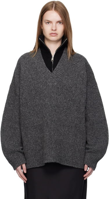 Villapaita Nanushka Nanushka Kylen Half-Zip Sweater Harmaa | NU25PFSW17197, 0
