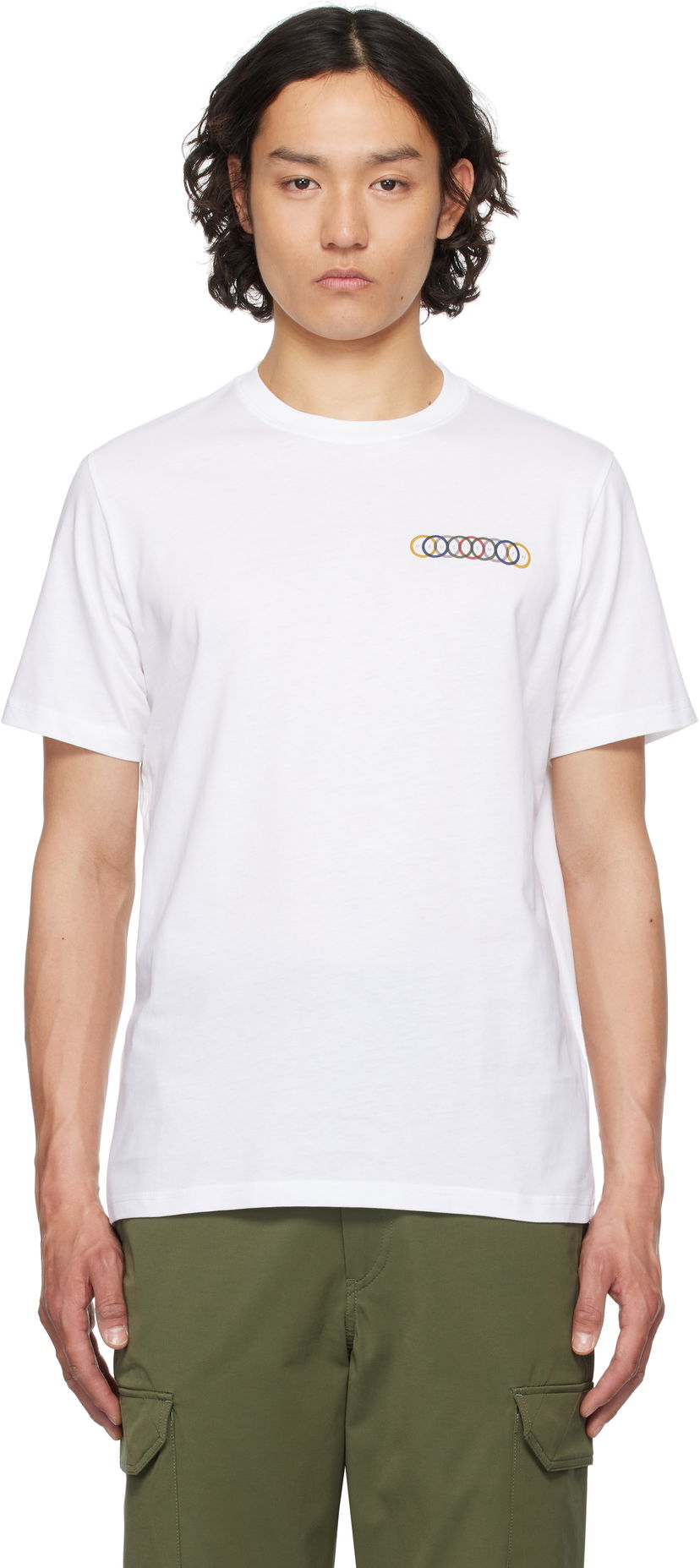 T-paita Paul Smith PS Paul Smith Overlapping Circles T-Shirt Valkoinen | M2R-011R-PP5084-01