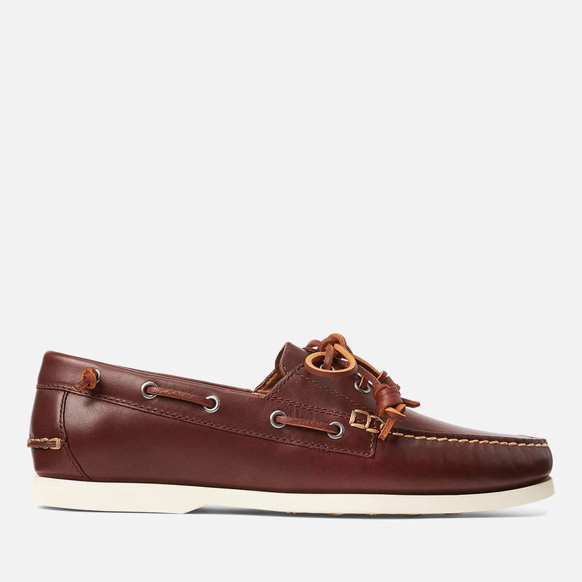 Vaatteet Polo by Ralph Lauren Polo Ralph Lauren Merton Leather Boat Shoes - UK 7 Ruskea | 803688543001