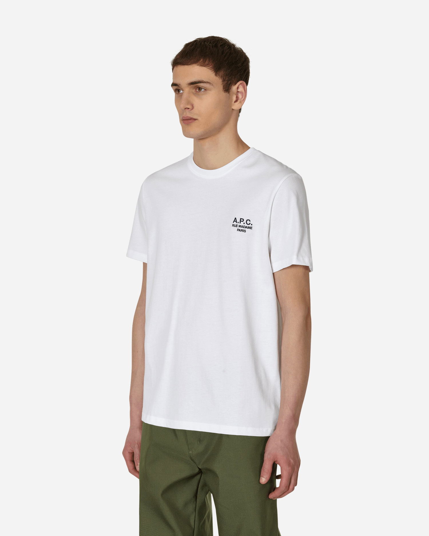 T-paita A.P.C. Raymond Embroidered Logo Tee Valkoinen | COEZC-H26840-AAB, 1