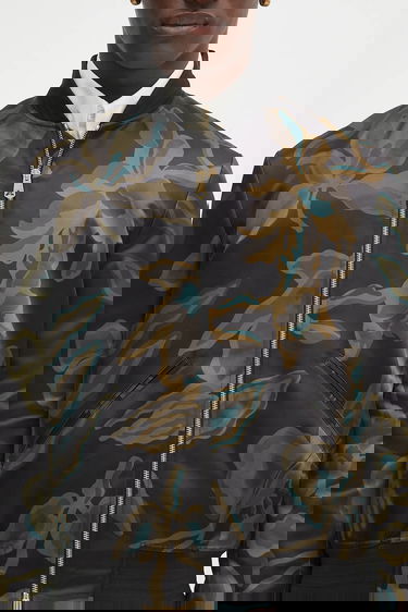 Bomber-takki Paul Smith Paul Smith Floral Print Bomber Jacket Musta | M1R.275U.T02704, 3