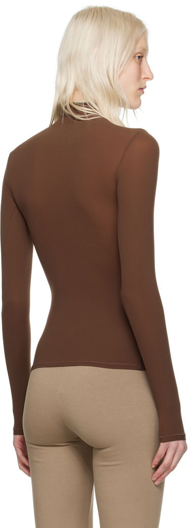 Villapaita SKIMS SKIMS Fits Everybody Turtleneck Top Ruskea | AP-TTN-1230, 2