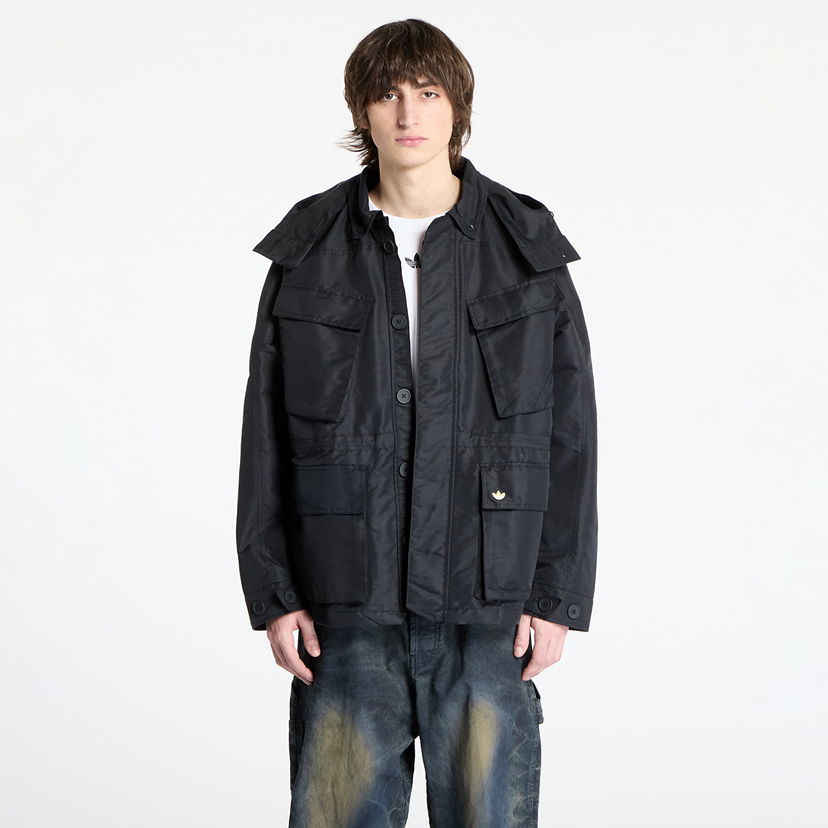 Parka adidas Originals Hooded Field Jacket Musta | IZ3182