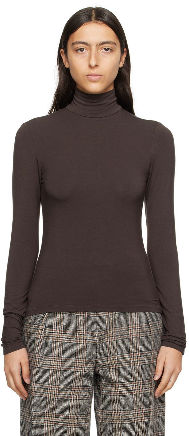 Villapaita rag & bone Luca Turtleneck Top Ruskea | WAC23FT017FG17