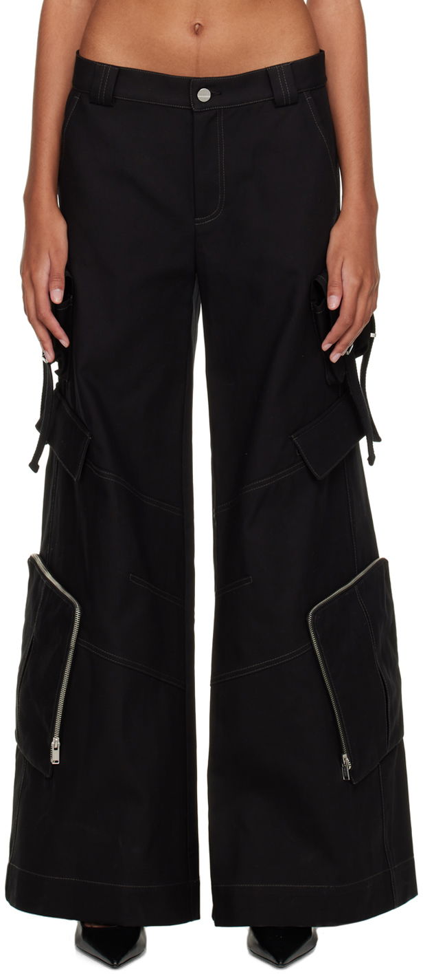 Cargo housut Dion Lee Dion Lee Multi-Pocket Cargo Trousers Musta | C2076F22