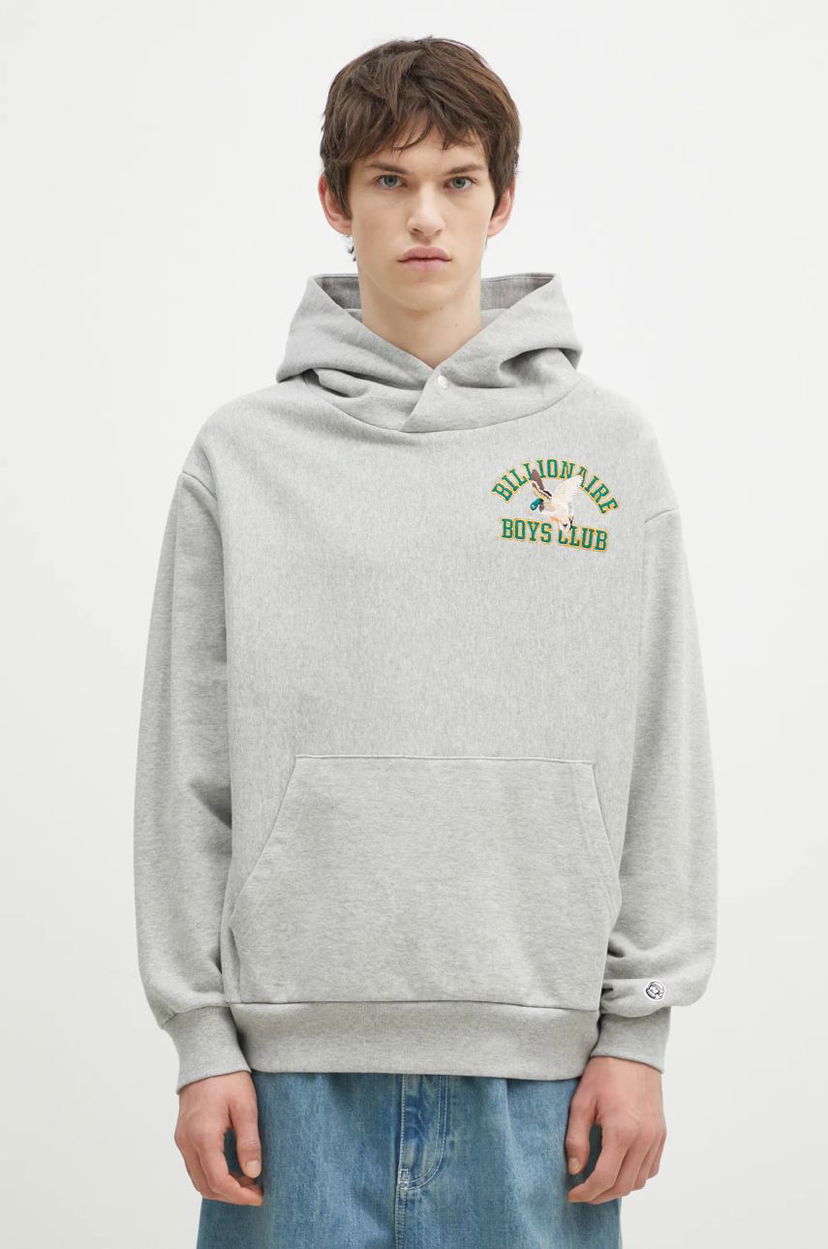 Huppari BILLIONAIRE BOYS CLUB Duck Varsity Embroidered Popover Hoodie Harmaa | B24451