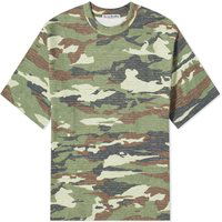 T-paita Acne Studios Extorr Stamp Archipelago T-Shirt Vihreä | BL0374-AB6, 1