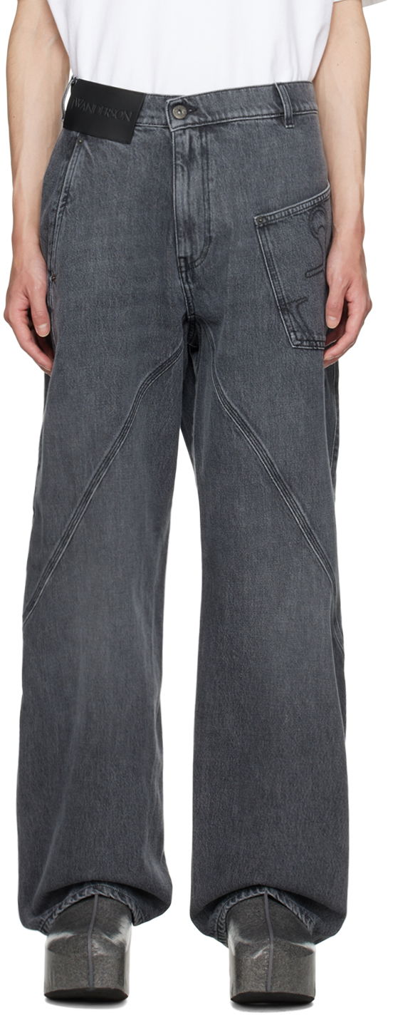 Jeans JW Anderson JW Anderson Twisted Workwear Jeans Harmaa | DT0068-PG1195, 0