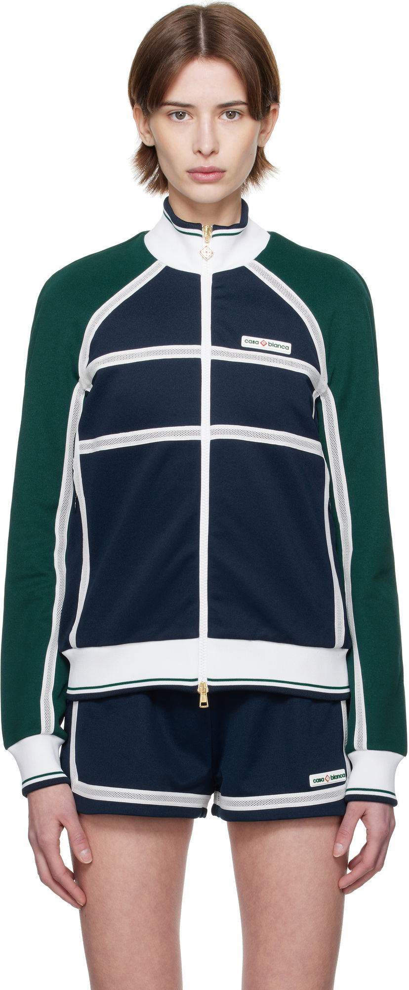 Verryttelypuku Casablanca Casablanca Mesh Tape Track Jacket Monivärinen | WPS25-JTP-309-01