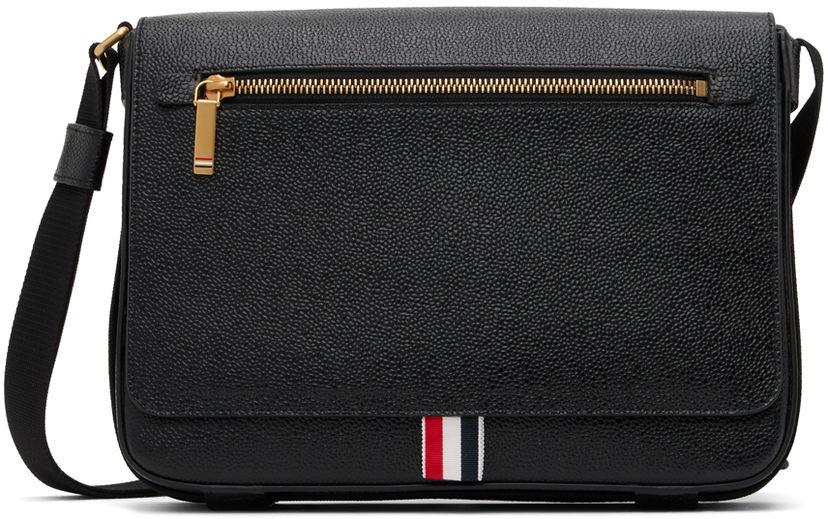 Olkalaukku Thom Browne Thom Browne Reporter Bag Musta | MAG143B-00198