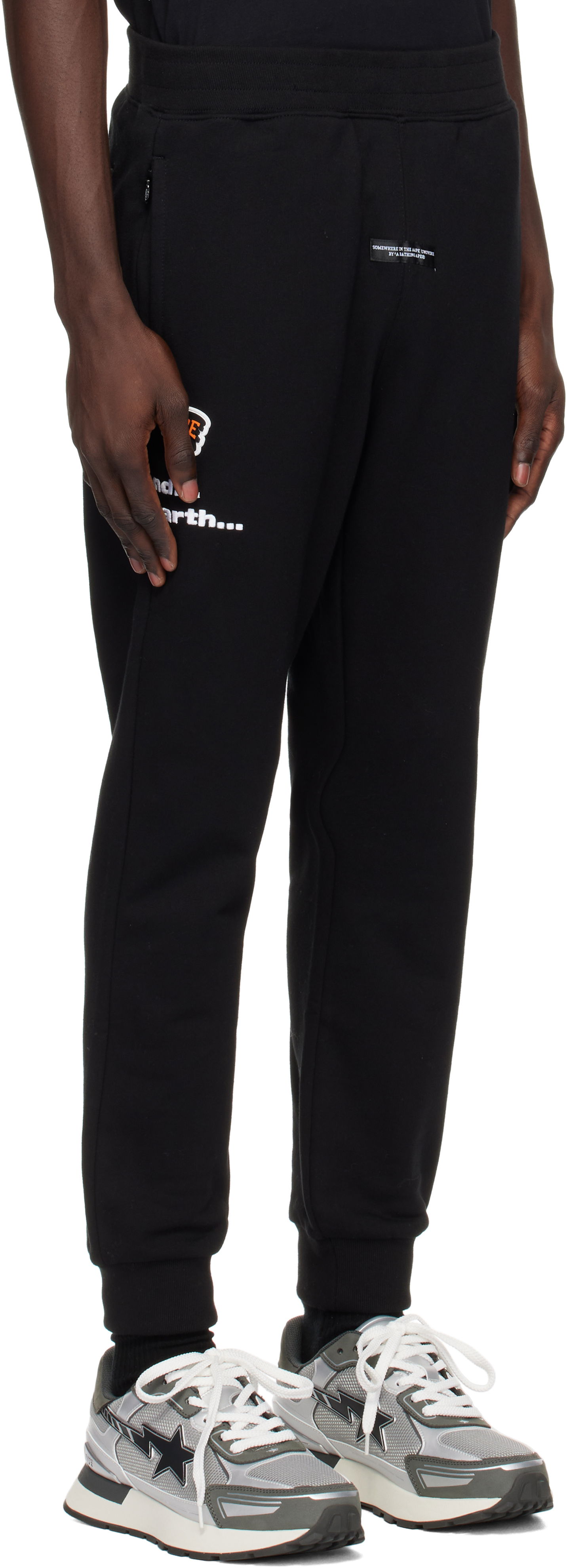 Verryttelyhousut AAPE by A Bathing Ape AAPE by A Bathing Ape Main Sweatpants Musta | AAPPTMB637XXNBKX, 1