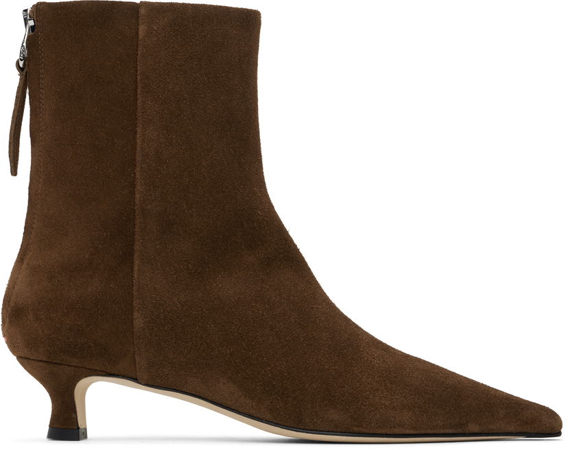 Vaatteet Aeyde Aeyde Zoe Suede Ankle Boots Ruskea | A11-AB-ZAZSS35KT-223-990-022
