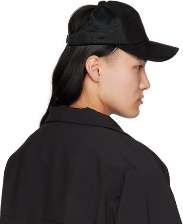 Korkki We11done We11done Suede Logo Cap Musta | WD-AH0-25-429-U-BK, 2