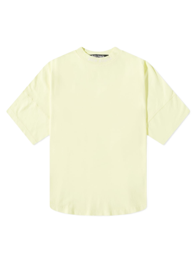 T-paita Palm Angels Garment Dyed Oversized Mock Neck Tee Keltainen | PMAA002S22JER0066565