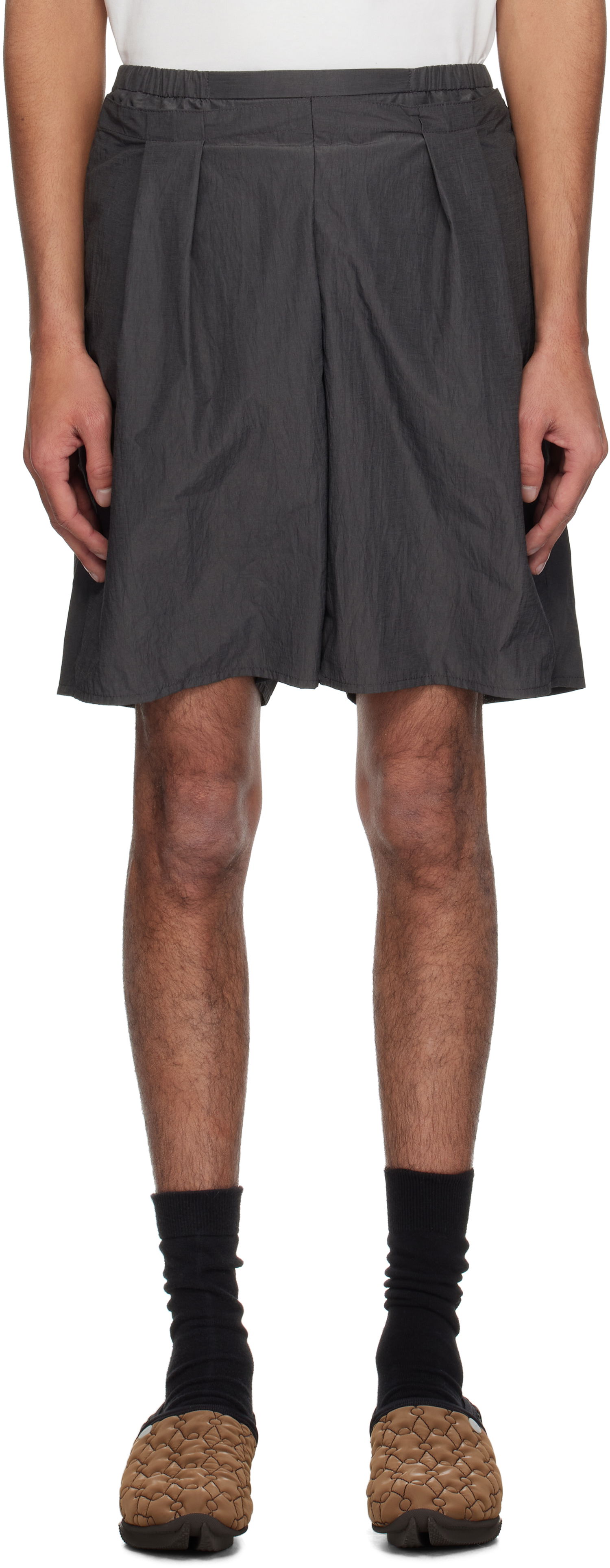 Shortsit ADER ERROR ADER error 0202 Pleated Shorts Harmaa | BO01SSBT0202DR, 0