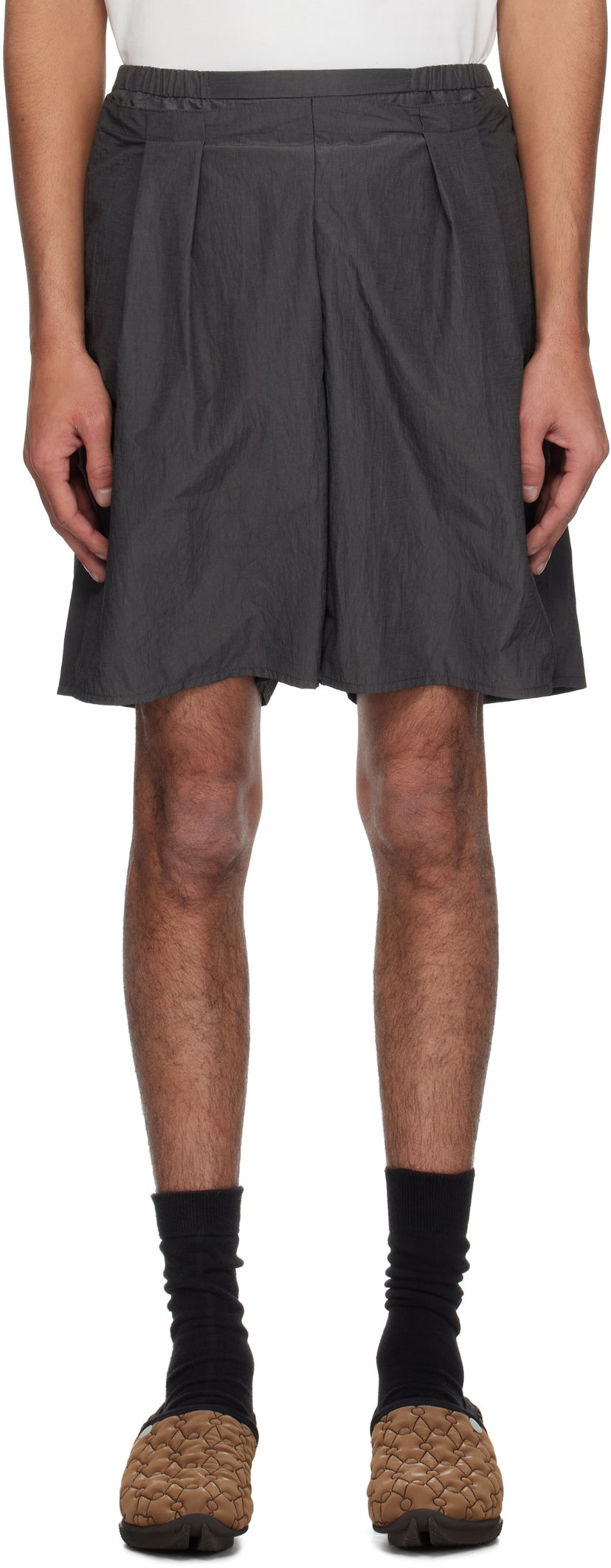 Shortsit ADER ERROR ADER error 0202 Pleated Shorts Harmaa | BO01SSBT0202DR