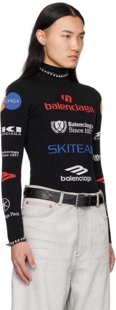 Villapaita Balenciaga Ski Long Sleeve Fitted Turtleneck Musta | 807778-T1699-2771, 1