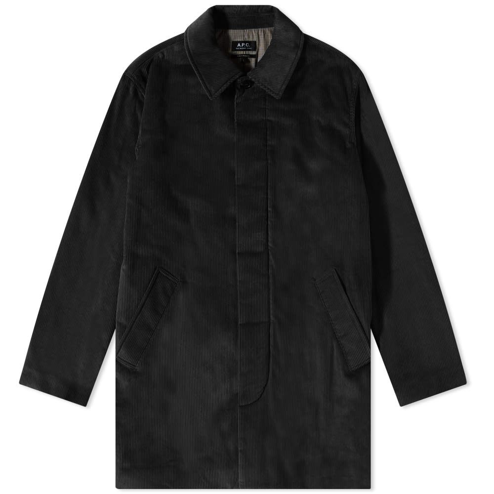 Takit A.P.C. Flynn Corduroy Coat Musta | COEZO-H01435-LZZ, 0