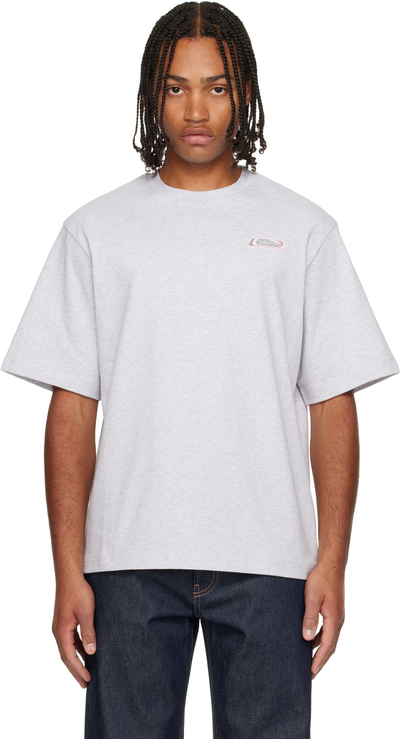 T-paita Casablanca 'Casablanca' Logo Patch T-shirt Harmaa | M-AW25-JTS-044-02
