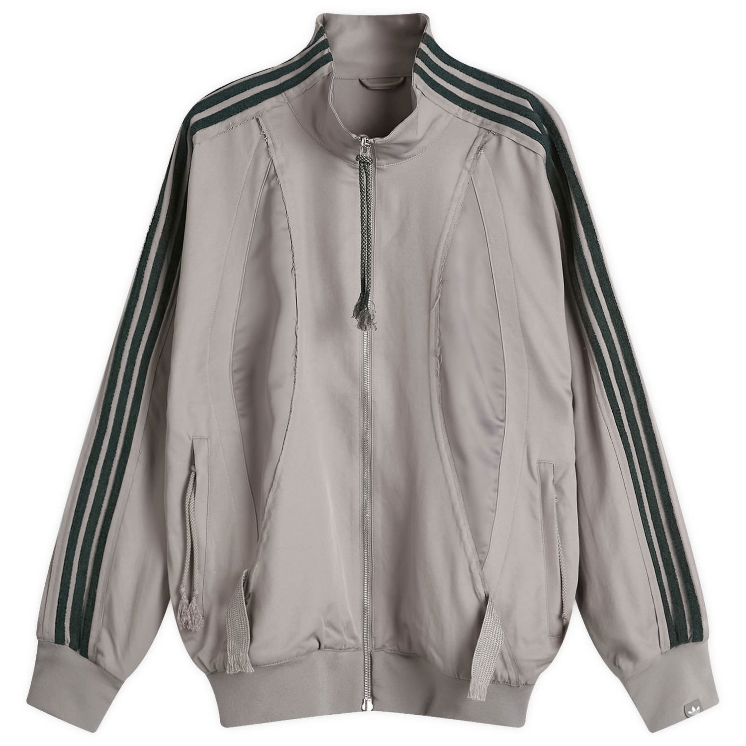 Bomber-takki adidas Originals Adi004 Zippered Longsleeve Jacket With Drawstrings Harmaa | JI9646, 0
