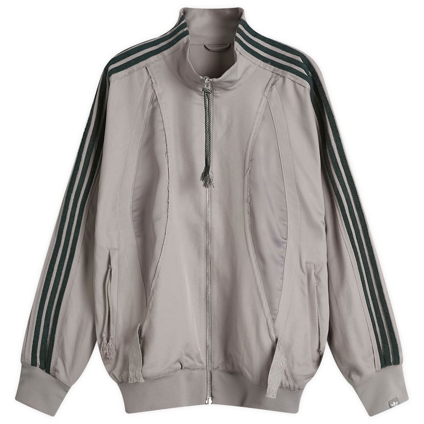 Bomber-takki adidas Originals Adi004 Zippered Longsleeve Jacket With Drawstrings Harmaa | JI9646