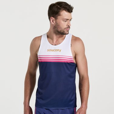 Tankkitoppi Saucony Elite Singlet Sininen | SAM800320-SD, 1