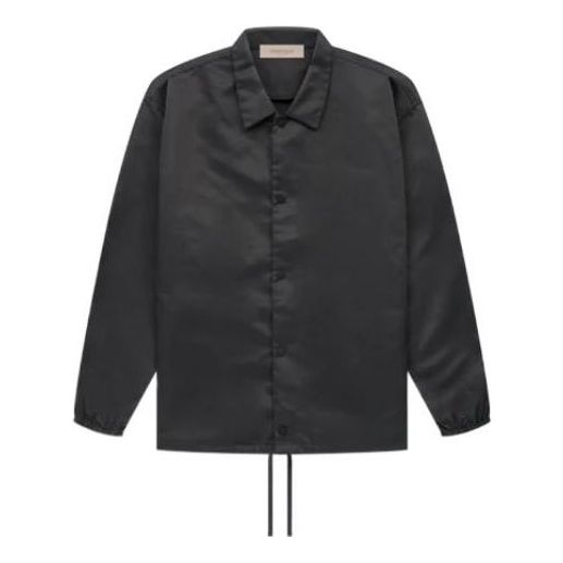 Tuulitakki Fear of God Essentials Coaches Jacket Musta | FOG-SS22-132