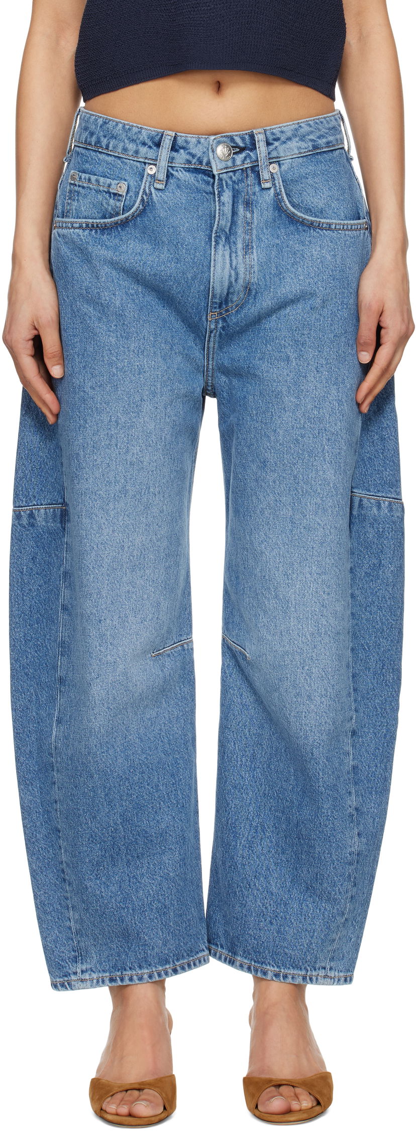 Jeans rag & bone rag & bone Charlie Ankle-Length Barrel Jeans Sininen | WDD25S2994RGAC