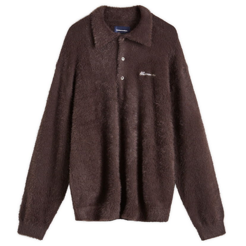 Villapaita thisisneverthat Knit Polo Shirt Ruskea | TN243KKNPK08-BRN