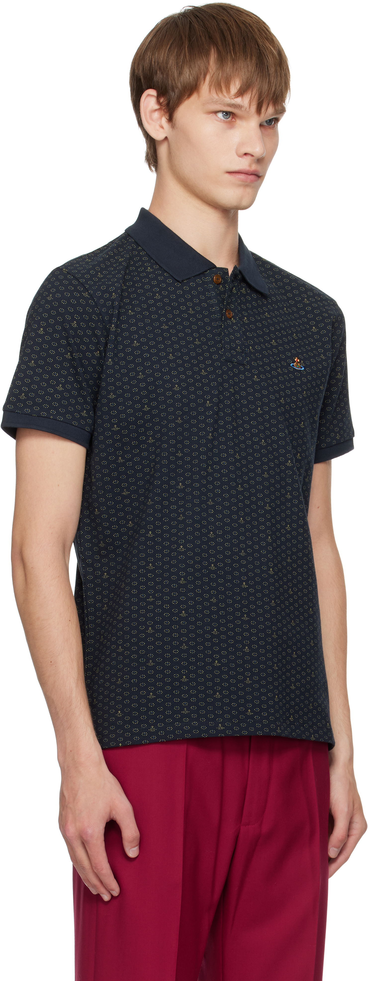 Poolopaita Vivienne Westwood Vivienne Westwood Classic Polo Tummansininen | 2H01000P-J009Q-, 1