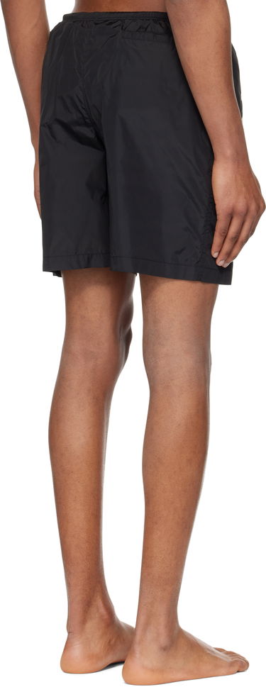 Uimapuvut Palm Angels Palm Angels Curved Logo Swim Shorts Musta | PMFD018S25FAB0011003, 2