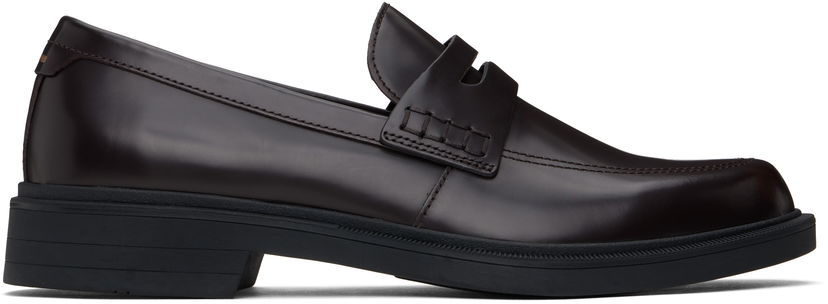 Tennarit ja kengät BOSS BOSS Leather Penny Loafers Ruskea | 50536172