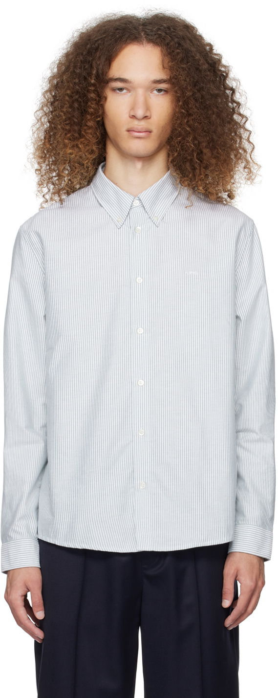 Paita A.P.C. Greg Shirt Turkoosi | COGUH-H12499