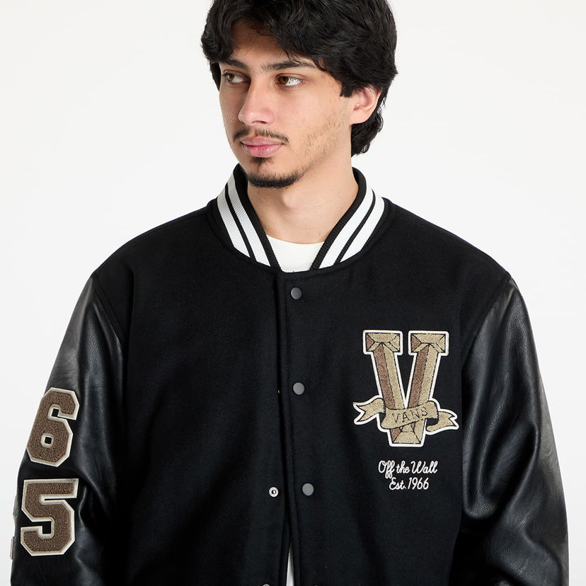 Bomber-takki Vans LX Tour Jacket Musta | VN000MDKBLK