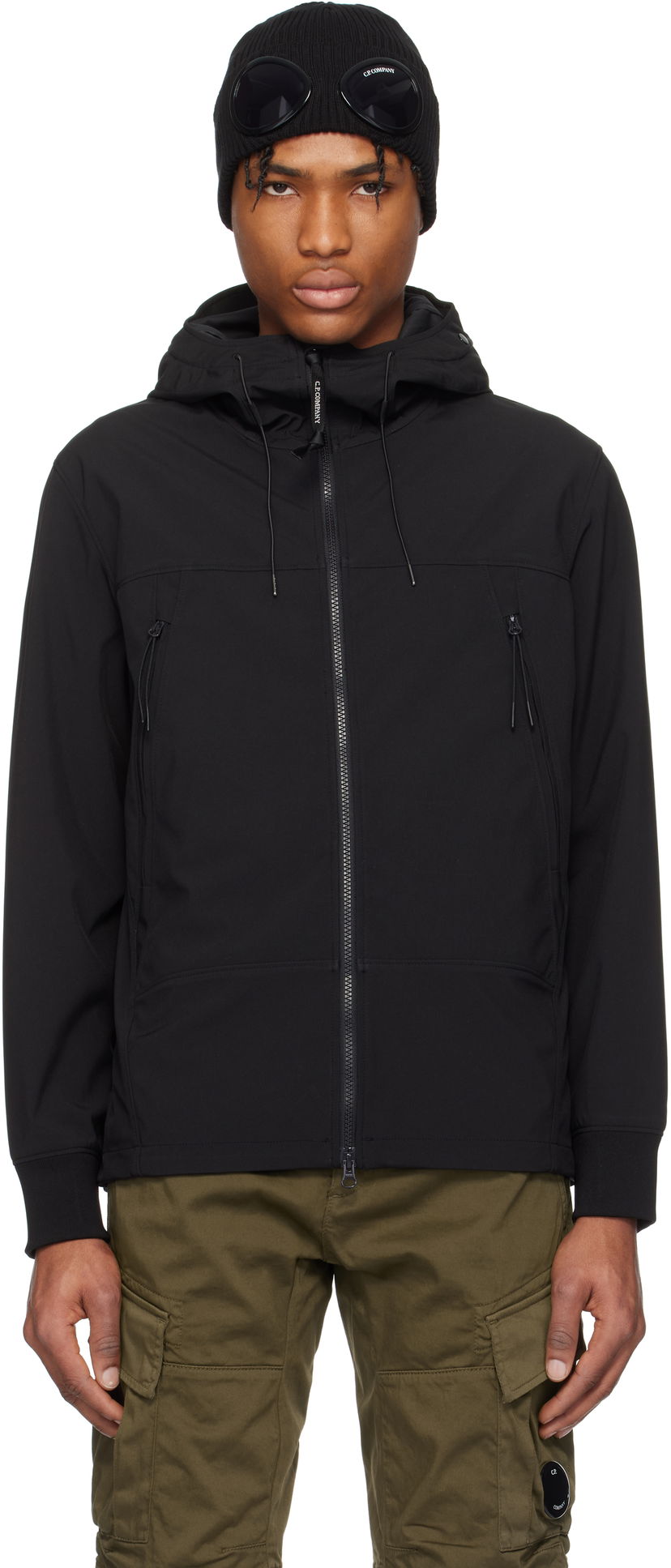 Tuulitakki C.P. Company C.P. Company Shell-R Goggle Jacket Musta | 18CMOW001A-005968A
